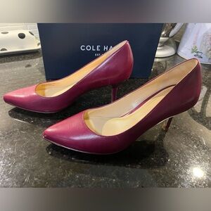 Cole Haan Deep Raspberry Heels